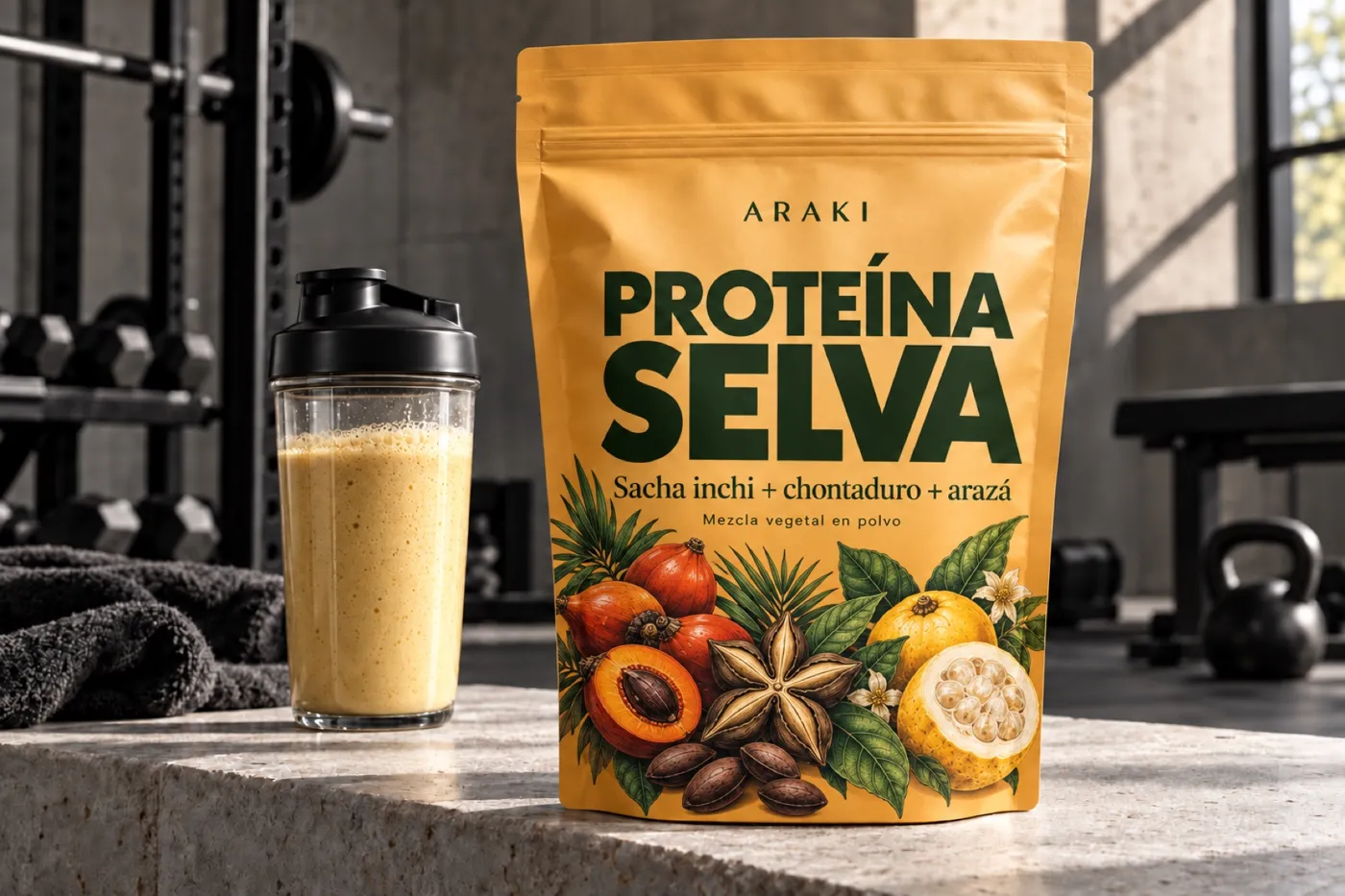 Proteína Selva · Chontaduro + arazá